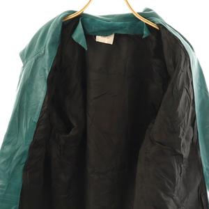 【中古】ロエベ LOEWE ヴィンテージ レザージャケット テーラードジャケット 40 グリーン /ES ■GY53 レディース ロエベ LOEWE ヴィンテージ レザージャケット テーラードジャケット 40