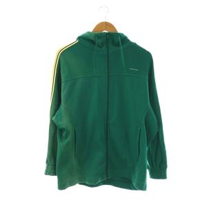 ジーユー GU and beautiful peaple パーカー ジップアップ サイドライン M 緑 グリーン /AT ■OS ■GY53 メンズ レディース
