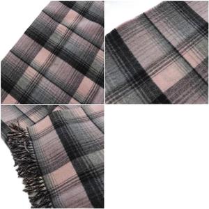 グッチ GUCCI リバーシブル GGウールケープポンチョ チェック ブラック