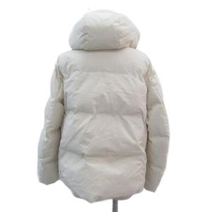 ユニクロ UNIQLO ダウンジャケット ミドル丈 フード付き M オフホワイト 白 /SY32 ■GY58 メンズ