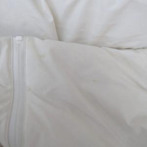 ユニクロ UNIQLO ダウンジャケット ミドル丈 フード付き M オフホワイト 白 /SY32 ■GY58 メンズ