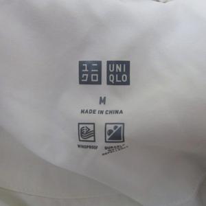 ユニクロ UNIQLO ダウンジャケット ミドル丈 フード付き M オフホワイト 白 /SY32 ■GY58 メンズ
