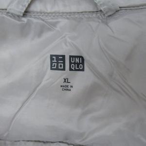 ユニクロ UNIQLO ダウンジャケット ミドル丈 ナイロン XL グレー  /SM1 ■GY61 メンズ