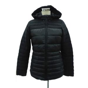 アディダス adidas ダウンジャケット L 黒 ブラック フード付き ジップアップ /HO12 ■GY61 レディース