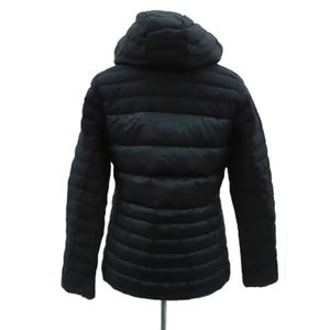 アディダス adidas ダウンジャケット L 黒 ブラック フード付き ジップアップ /HO12 ■GY61 レディース