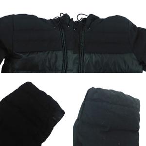 アディダス adidas ダウンジャケット L 黒 ブラック フード付き ジップアップ /HO12 ■GY61 レディース