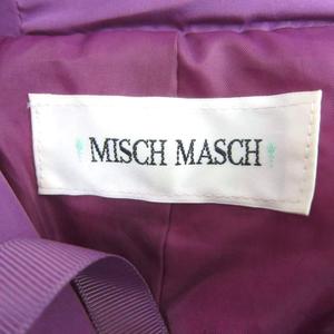 ミッシュマッシュ MISCH MASCH ダウンジャケット ミドル丈 フード付き M パープル 紫 /SY13 ■GY61 レディース