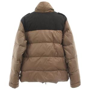 ジャストカヴァリ JUST cavalli ダウンジャケット ジップアップ 50 ブラウン ブラック 切替デザイン /UO ■GY61 メンズ