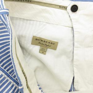 バーバリー BURBERRY ショートパンツ シアサッカー ストライプ 48 ライトブルー 白 ホワイト /JS ■GY61 メンズ