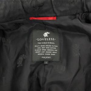 ラブレス LOVELESS フーデットラムレザージャケット ダブルジップアップ 2 袖ジップ シープスキン 羊革 黒 ブラック /GV ■GY61 メンズ