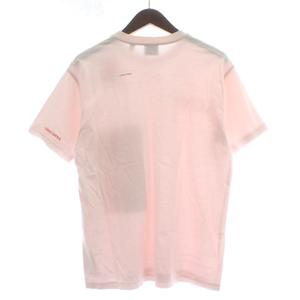 バーバリー BURBERRY Tシャツ カットソー 半袖 クルーネック モンタージュ LOVE プリント オーバーサイズ XS ピンク /XZ メンズ