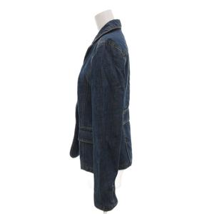 ケティ KETTY デニムジャケット テーラード ラペルカラー フラップポケット 2 インディゴブルー /YJ ■GY59 レディース