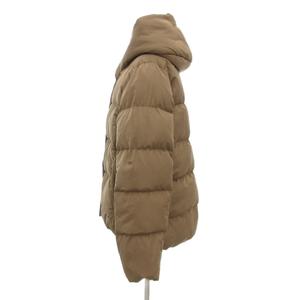 ディスコート Discoat 美品 ダウンジャケット L ジップアップ フード ベージュ /AE ■GY59 レディース