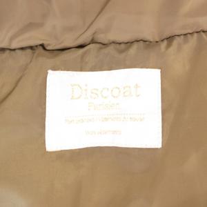 ディスコート Discoat 美品 ダウンジャケット L ジップアップ フード ベージュ /AE ■GY59 レディース