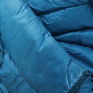 ユニクロ UNIQLO ダウンジャケット ジップアップ ハイネック XS 水色 ライトブルー /PP ■GY59 メンズ