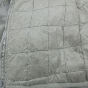 ユニクロ UNIQLO ダウンジャケット L 白 ホワイト フード付き ミドル丈 /YS18 ■GY58 レディース