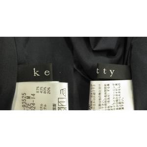 ケティ KETTY ロングワンピース キーネック ノースリーブ ウエストマーク M 紺 ネイビー /CK12 ■GY58 レディース