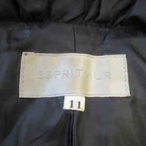 エスプリミュール ESPRITMUR ダウンジャケット 11 黒 ブラック ショールカラー ドロスト /AO8 ■GY58 レディース