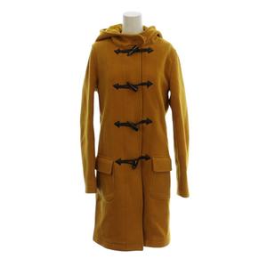 マッキントッシュ MACKINTOSH ダッフルコート ロング丈 M イエロー ウール   /LP ■GY58 レディース