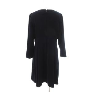 ケティ KETTY 美品 ワンピース 3 紺 ネイビー ロング丈 長袖 バックジッパー 5116564-00 /HW ■GY60 レディース