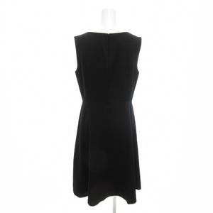 ケティ KETTY 美品 ワンピース 2 黒 ブラック ロング丈 ラウンドネック ノースリーブ 4101-65007 /HW ■GY60 レディース