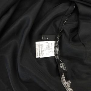 ケティ KETTY 美品 ワンピース 3 黒 ブラック 花柄 半袖 ラウンドネック ロング丈 4101-55107 /HW ■GY60 レディース