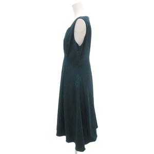 ケティ KETTY 美品 ワンピース 3 グリーン 緑 ノースリーブ ラウンドネック ロング丈 総柄 5108600-00 /HW ■GY60 レディース