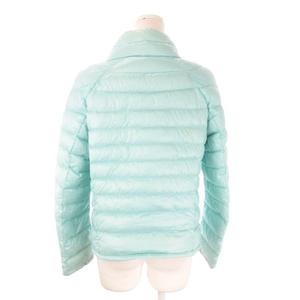 ユニクロ UNIQLO ダウンジャケット M 緑 グリーン 無地 スタンドカラー 長袖 /AO18 ■GY61 レディース