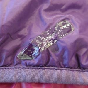 ユニクロ UNIQLO ダウンジャケット L 紫 パープル 無地 フード付き 長袖 /AO14 ■GY61 レディース