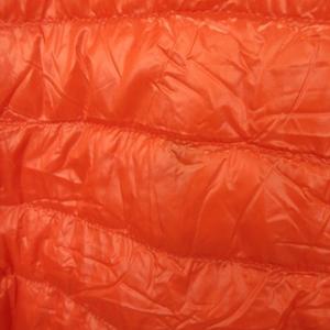 ユニクロ UNIQLO ダウンジャケット S オレンジ 無地 スタンドカラー 長袖 ポーチ付き /AH12 ■GY61 メンズ