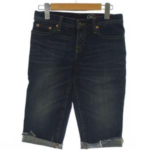 ギャップ GAP デニム ジーンズ 0 インディゴブルー ハーフ丈 無地 ロールアップ裾 /GG ■GY60 レディース