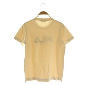 フィラ FILA 半袖Tシャツ ロゴプリント クルーネック M ベージュ /MY ■OS ■ECB001 レディース