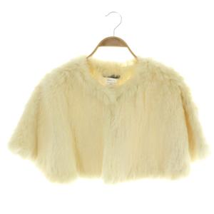 コムサイズム COMME CA ISM ラビットファーポンチョ F オフホワイト /MY ■OS ■ECB001 レディース