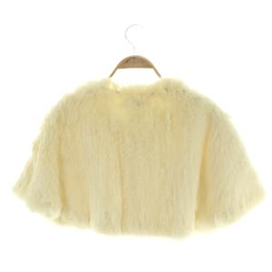 コムサイズム COMME CA ISM ラビットファーポンチョ F オフホワイト /MY ■OS ■ECB001 レディース