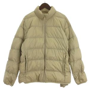ユニクロ UNIQLO ウルトラ ライトダウン ジャケット ベージュ XL ■ECD001 メンズ
