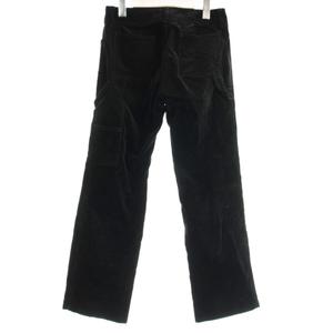 コムサイズム COMME CA ISM コーデュロイ ペインターパンツ パンツ S 黒 無地 ストレートレッグ ボタンフライ /DU ■GY58 メンズ
