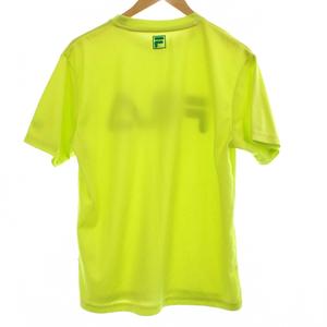 フィラ FILA Tシャツ スポーツウェア L 黄緑 半袖 ロゴプリント クルーネック /GG ■GY58 メンズ
