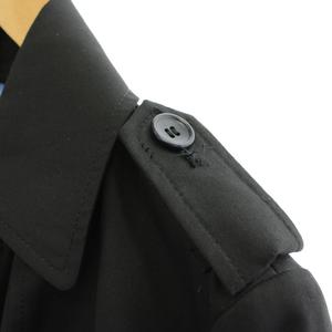 コムサイズム COMME CA ISM トレンチコート M 黒 ブラック 長袖 ダブルブレスト ベルト付き /GG ■ECC001 レディース