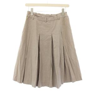 コムサイズム COMME CA ISM フレアスカート ひざ丈 M グレージュ /KH ■ECC001 レディース