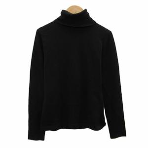 コムサイズム COMME CA ISM ニット カットソー S 黒 無地 タートルネック 長袖 /SY57 ■ECC001 レディース