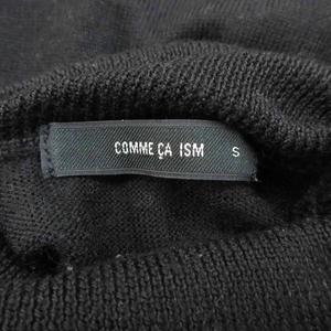 コムサイズム COMME CA ISM ニット カットソー S 黒 無地 タートルネック 長袖 /SY57 ■ECC001 レディース