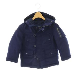 ポロ ラルフローレン POLO RALPH LAUREN キッズ ダウンジャケット フード 4/4T ネイビー /ES ■ECE003 レディース