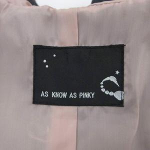 アズノウアズ ピンキー AS KNOW AS PINKY ダッフルコート ロング丈 ダークグレー フード付き トグルボタン /SM33 ■ECA003 レディース