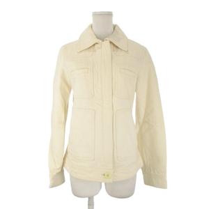 エムケー ミッシェルクラン MK MICHEL KLEIN ジャケット デニム Gジャン ジージャン ジップアップ 38 白 アイボリー /CK13 ■GY70 レディース
