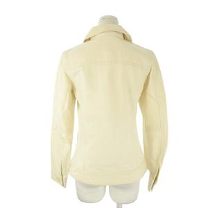 エムケー ミッシェルクラン MK MICHEL KLEIN ジャケット デニム Gジャン ジージャン ジップアップ 38 白 アイボリー /CK13 ■GY70 レディース