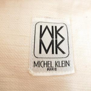 エムケー ミッシェルクラン MK MICHEL KLEIN ジャケット デニム Gジャン ジージャン ジップアップ 38 白 アイボリー /CK13 ■GY70 レディース