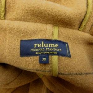 ジャーナルスタンダード レリューム JOURNAL STANDARD relume ダッフルコート ウール 38 ベージュ フード付き トグルボタン 長袖 /KK ■ECB002 レディース