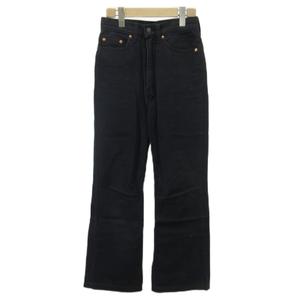 リーバイス Levi's デニムパンツ ジーンズ フレア ブーツカット W30 L32 黒 ブラック /XZ ■GY99 レディース