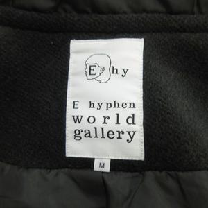 イーハイフンワールドギャラリー E HYPHEN WORLD GALLERY ダッフルコート M チャコールグレー フード付き トグルボタン 長袖 /RY ■GY99 レディース