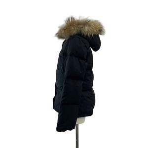 エムケー ミッシェルクラン MK MICHEL KLEIN ダウンジャケット アウター 上着 40 黒 ブラック 長袖 ファー付きフード フラップポケット /PP ■ECC003 レディース